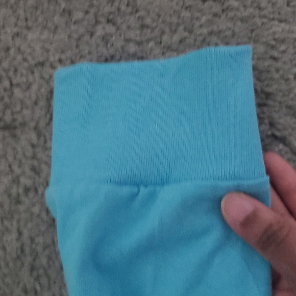 Women's Sky Blue Long Sleeve Shirt - Picture 4 of 5